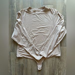 SKIMS Fits Everybody Long Sleeve Crew Neck Bodysuit